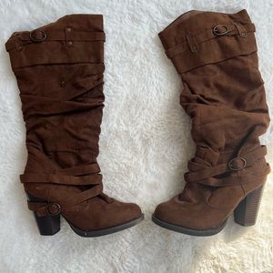Pair of brown boots